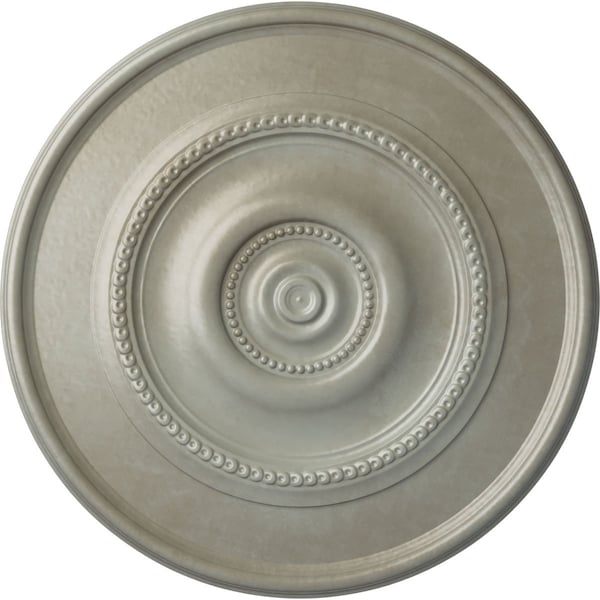 Ekena Millwork Traditional Reece Ceiling Medallion (Fits Canopies up to 5 7/8"), 24 3/8"OD x 1 1/8"P, Flash Gold CM24REFLS - main